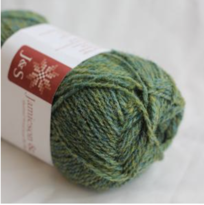 29 Green Mix 2 ply Jumper Weight