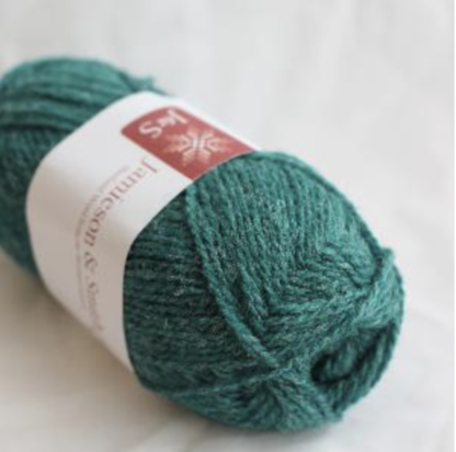 65 Marled Mid Green 2 ply Jumper Weight