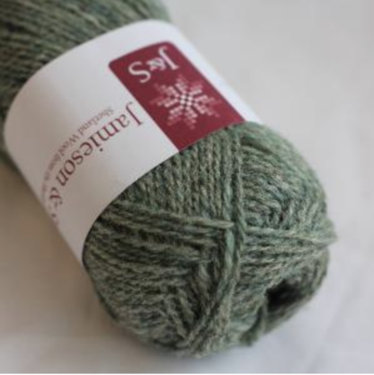 FC62 Light Grey Green Mix ply Jumper Weight