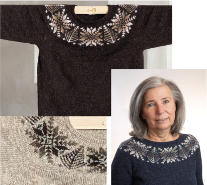 Bressay Fair Isle damegenser - Bilde 2