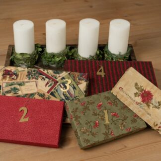 Adventskalender 2025 = strikke julesokker