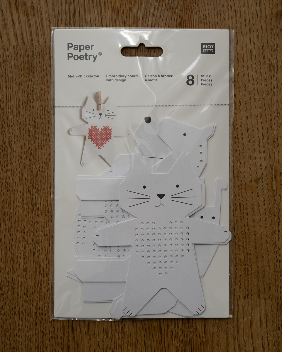 Paper Poetry - broderi for barn - katt, hund, hest og snegle - Bilde 3